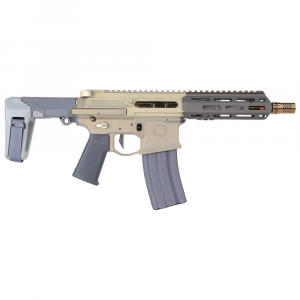 Q, LLC. Honey Badger .300 BLK 7" 1:5" Gray Pistol w/Brace HB-300BLK-7IN-PISTOL