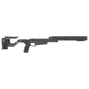 Accuracy International AXSR AICS Rem 700 LA .338 Lapua Mag CIP Right Folding, 16" Forend Black SRC-002BL
