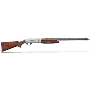 Benelli Montefeltro Silver Featherweight 12ga 3" 26" Satin Walnut/Weathercoat Nickle/Blue Etched Game Scene 2+1 Semi-Auto Shotgun 10818 - Benelli