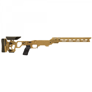 Cadex Defense Lite Competition M-LOK Burnt Bronze Rem 700 LA SSSF Mag Type 3.715" Skeleton Folding Chassis STKLCP-REM-RH-LA-SNAC-BRZ