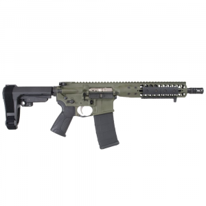 LWRC ICDI Direct Impingement .300 Blackout 10.5" 1:7" 1/2x28 Bbl OD Green Pistol w/SBA3 Brace ICDIP3ODG10SBA3 - Lwrc International