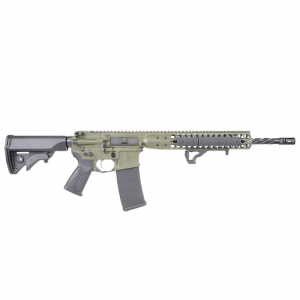 LWRC ICDI Direct Impingement 5.56mm NATO 16.1" 1:7" 1/2x28 Bbl OD Green Rifle ICDIR5ODG16 - Lwrc International