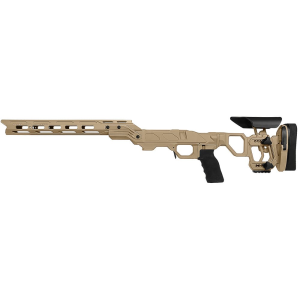 Cadex Defense Field Competition M-LOK Tan Rem 700 LA LH Skeleton Fixed for SSSF 3.850" Chassis STKFCP-REM-LH-LA-B-NA-E-TAN
