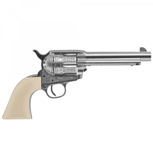 Uberti 1873 Single Action Cattleman NM Outlaws & Lawmen "Teddy" .45 Colt 5.5"Bbl F/N Plated Steel Revolver 356719 - Uberti