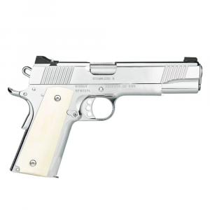 Kimber 1911 Stainless II, HP .38 Super Auto Pistol w/Front and Rear White Dot Sights, Smooth Ivory Grips, 3-Hole Silver Trigger & (1) 9rd Magazine 320 - Kimber