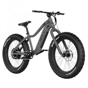 QuietKat Pioneer 500w Charcoal One-Size eBike w/FKA-20640 Pathfinder 48v 12.8Ah Battery PIO-50-CHR-18