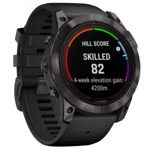 Garmin fenix 7X Pro Sapphire Solar Carbon Gray DLC Ti w/Black Band Smartwatch 010-02778-10 - Garmin