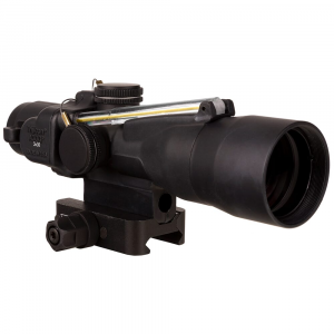 Trijicon ACOG 3x30 Dual Illum Amber Chevron .223/62gr. Ballistic Compact Riflescope w/Q-LOC Mount TA33-C-400363 - Trijicon