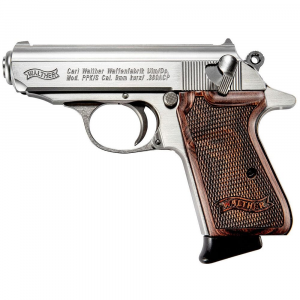 Walther Arms PPK/S .380 ACP 3.3" Bbl SS Pistol w/Walnut Grips and (2) 7rd Mags 4796004WG - Walther Arms