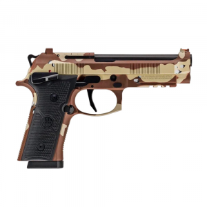 Beretta 92XI SAO 9mm 4.7" Bbl Chocolate Chip Camo Full Size Pistol w/(2) 10rd Mags SPEC0730A10 - Beretta