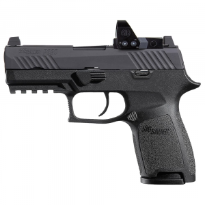 Sig Sauer P320 Nitron 9mm 15rd Compact Handgun w/ Contrast Sights & ROMEO1 Pro Red Dot Sight 320C-9-B-RXP - Sig Sauer