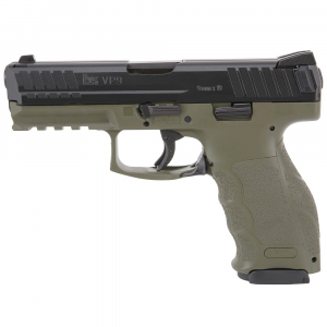 HK VP9 9mm Green Pistol w/(2) 10rd Mags, (2) Add'tl Backstraps, & (2) Add'tl Sets of Lateral Grip Plates 81000235 - Heckler & Koch