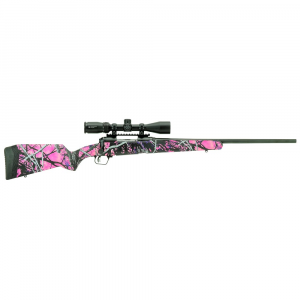 Savage Arms 110 Apex Hunter XP Muddy Girl 6.5 Creedmoor 24" 1:8" Bbl Muddy Girl Camo BA Rifle w/Vortex Crossfire II 3-9x40mm Scope, (1) 4rd Mag 57337 - Savage Arms