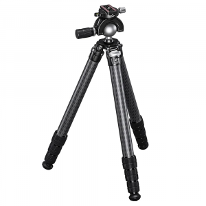 Leofoto SA Series SA-404CL(Long) Tapered SOAR Rifle Tripod w/MH-60S Panning Ball Head Set (Max Load: 55lb) SA-404CL-LONG-MH-60S