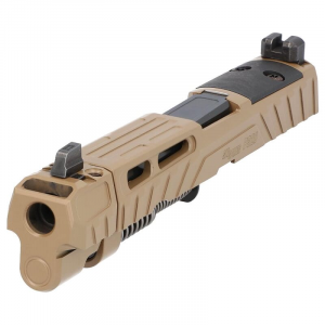 Sig Sauer P320 Spectre Comp 9mm 4.6" Optic Ready Coyote Tan Slide & Threaded Barrel Assembly w/XRAY3 8901129 - Sig Sauer