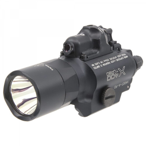 SureFire X400 Turbo 650 LU/<5mW High-Candela 6V WeaponLight w/515nM Green Laser & Universal/Picatinny Thumb Screw Mount X400T-A-GN - Surefire