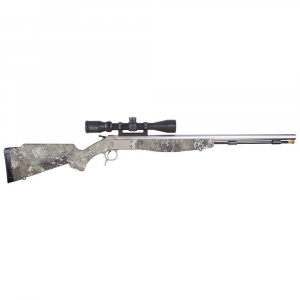 CVA OPTIMA V2 .50 Cal 26" 1:28" Bbl SS/True Timber Strata BA Inline Muzzleloader w/KonusPro 3-9x40 BDC, DuraSight Mounts, & Soft Case PR6022SSC - Cva Ml