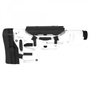 MDT Fixed SRS Short Wht Skeleton Buttstock 103440-WHT