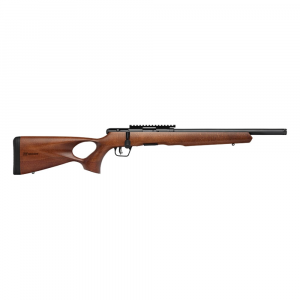 Savage Arms B17 Timber Thumbhole .17 HMR 18" 1:9" 1/2x28 Bbl Natural Beech Wood BA Rifle w/(1) 10rd Mag 70817 - Savage Arms