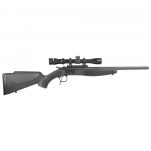 CVA Scoped Scout .243 Win 20" 1:10" Bbl Blued/Black Single Shot Rifle w/Mounted KONUS Scope CR4816SC - Cva Ffl