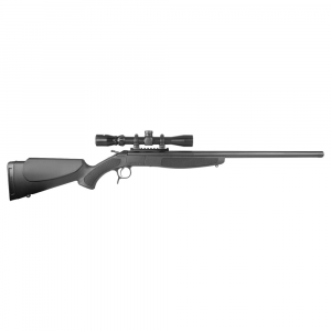 CVA Scoped Scout .35 Whelen 25" 1:14" Bbl Blued/Black Single Shot Rifle w/Mounted KONUS Scope CR4911SC - Cva Ffl