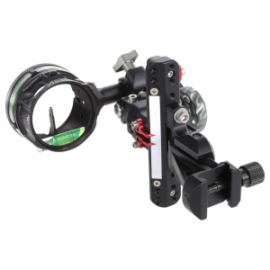 AXCEL Archery LANDSLYDE Slider Picatinny Mount w/AVX-41 Scope Single-Pin .019 Green Fiber Black Bow Sight ALND-P119-4GB - Axcel Archery