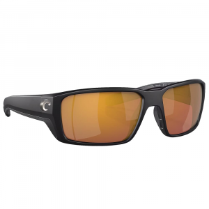 Costa Fantail Pro Matte Black Frame Sunglasses w/Gold Mirror 580G Lenses 06S9079-90791460