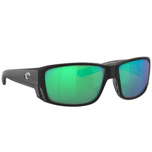 Costa Tuna Alley Pro Matte Black Sunglasses w/Green Mirror 580G Lenses 06S9105-91050260 - Costa Del Mar