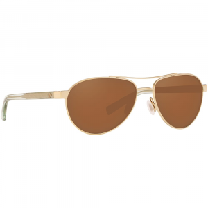 Costa Fernandina Shiny Rose Gold Frame Sunglasses w/Copper 580P Lenses 06S4007-40070657