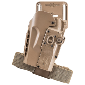 SureFire MasterFire Pro Rapid Deploy Left Hand Tan Holster w/Cover HD1-L-TN-PRO - Surefire