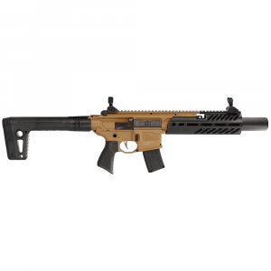 Sig Sauer MCX RATTLER CANEBRAKE Air .177 Cal 90gr CO2 Two-Tone Black/FDE Air Rifle w/(1) 30rd Pellet Mag & M-LOK Handguard AIR-MCX-CANEBRAKE - Sig Sauer