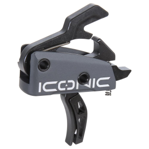 RISE Armament ICONIC by RISE Independent Two-Stage 3.0lbs Graphite Gray Trigger w/Anti-Walk Pins T22-GRY - Rise Armament