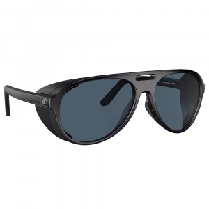 Costa Grand Catalina Matte Black Frame Sunglasses w/Gray 580P Lenses 06S9117-91170759