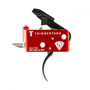 TriggerTech AR15 Diamond Curved Blk/Red Two Stage Trigger AR0-TRB-14-NNC - Triggertech