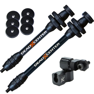 Dead Center Dead Level Hunter V2 Lite 8" & 6" Black Stabilizers DLHV2L-8-6-BLK - Dead Center Archery