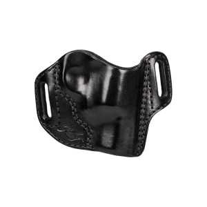 Kimber K6s 2" Full-Length Belt Slide RH Black Leather Holster w/Kimber Logo by Mitch Rosen 4000279 - Kimber