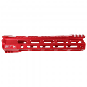 RISE Armament RA-905 10" RISE Red Skeletonized AR-15 M-LOK Handguard RA-905-100-RR - Rise Armament