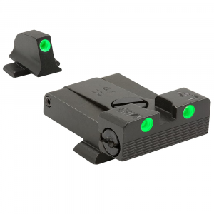 Meprolight Tru-Dot Sig Sauer 9mm/.357SIG P-Frame (Except P365XL) Adj Green Rear/Front Tritium Illum Pistol Sight Set 0201103101 - Meprolight Usa