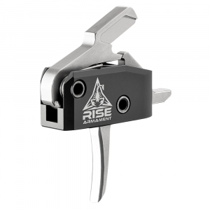 RISE Armament RA-434 HPT Single-Stage 3.5lbs Silver High-Performance Trigger w/Anti-Walk Pins RA-434-SLVR-AWP