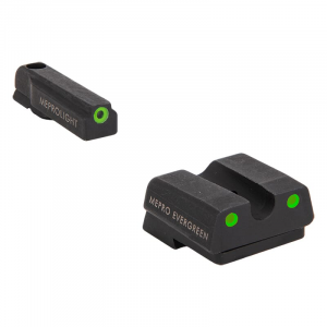 Meprolight Evergreen CZ P10 Green Ring/Green Pistol Sight Set 83200011 - Meprolight Usa