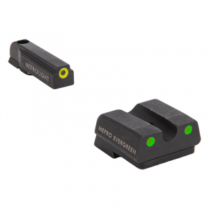 Meprolight Evergreen CZ P10 Yellow Ring/Green Pistol Sight Set 83300011 - Meprolight Usa