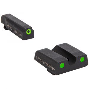 Meprolight Evergreen Glock (All Models) Green Ring/Green Pistol Sight Set 83200001 - Meprolight Usa