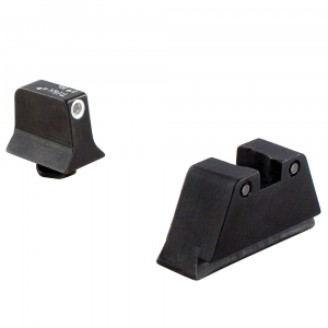 Trijicon Bright & Tough 3-Dot WHT Outline/GRN Front/BLK Outline/ORG Rear Night Sight Suppressor Set for Standard Frame Glock Models 600659 - Trijicon