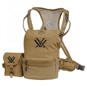 Vortex GlassPak Pro Large Binocular Harness for Most 50mm-56mm Binoculars w/Case, Comfort Neck Strap, Tethered Lens Cloth, & LRF Pouch P600-L - Vortex Optics