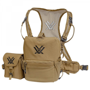 Vortex GlassPak Pro Small Binocular Harness for Most 42mm or Smaller Binoculars w/Case, Comfort Neck Strap, Tethered Lens Cloth, & LRF Pouch P600-S - Vortex Optics