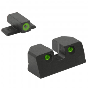 Meprolight Hyper-Bright IWI Masada Green Ring/Green Fixed Pistol Sight Set 495873111 - Meprolight Usa