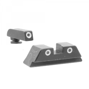 Trijicon Bright & Tough 3-Dot Green Front/Yellow Rear Night Sight Set for Large Frame Glock Models 600233 - Trijicon