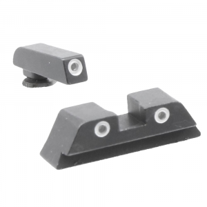 Trijicon Bright & Tough 3-Dot Green Front/Yellow Rear Night Sight Set for Standard Frame Glock Models 600226 - Trijicon