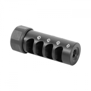 APA Gen 3 Micro Bastard Muzzle Brake 1/2x28 .223 Cal Black Nitride - American Precision Arms