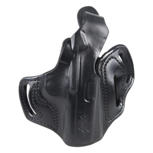 Kimber 1911 Ultra-Size 3" Thumb Break Black Leather Holster w/Kimber Logo by DeSantis 4000204 - Kimber